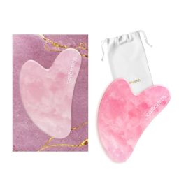 Caresmith Bloom Rose Quartz Gua Sha Face Massage Tool Face Massager for Women-image-39