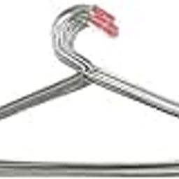 Amarshri Baby Cloth Hangers, Mild Steel Chrome Plated Hangers for Clothes II Rustproof, Kids Cloth Hangers for Wardrobe, Baby Lite Hanger (Pack of 12)-16
