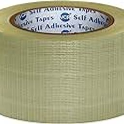 VCR Cross Filament Tape - 45 Meters in Length - 72mm / 3" Width - 1 Roll Per Pack - Strong tape for Packing Heavy Items, Durable in Nature, Used for Heavy Industrial Goods Packing.-image-56