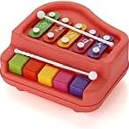 MeeTo 2-in-1 Baby Piano Xylophone Toy for Toddlers, Featuring 5 Colorful Keys, Perfect for Preschool Learning and Musical Instrumental Toy Fun for Kids Aged 3+ Years- (Pack of 1)-image-74