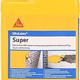 SIKA Multipurpose repair polymer SikaLatex Super Ideal for waterproofing, bonding and repairing Easy to use Crack-reducing 1 kg White-image-4