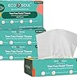ECO SOUL [2 Ply, 400 Pulls] Tree-Free Paper Facial Tissue | Pack of 4 (100 Pulls Per Pack) | Ultrasoft & Highly Absorbent | Eco Friendly, Natural, Biodegradable | Everyday Facial Tissue-picture-29