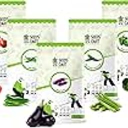 Seeds Cart Indian Veggie Combo (Tomato,Chilli, Brinjal. Okra, Capsicum) Planting Seeds | Non-Hybrid, Open Pollinated And Non-GMO | Vegetable Seed For Farming, Home & kitchen Garden (Approx 960)-image-52