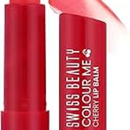 Swiss Beauty Colour Me Tinted Lip Balm with 12 Hours of Hydration | For Dry & Chapped Lips | With SPF 15, Shea Butter and Vitamin E | Long Lasting Glossy Finish Lip Balm | Shade - Cherry Pop, 4.5g-3