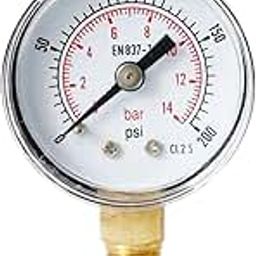 Enakshi® Pressure 0-200PSI 0-14Bar Dial Pneumatic Hydraulic Air Pressure Gauge |Business & Industrial | Hydraulics, Pneumatics & Pumps | Other Hydraulics & Pneumatics-24