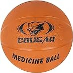 COUGAR High Grip Rubber Moulded Medicine Ball Without Handle for Crossfit, Exercise & Fitness, Strength & Conditioning Exercises (2 KG, Orange)-image-50