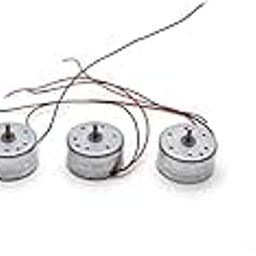 S P Mini 5v 6000 RPM Electric DC Motor with Wire for DIY Toys (Multicolour) - Pack of 3-15