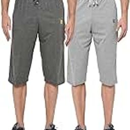 Mack Jonney Cotton Blended Regular Fit Capris for Men (Pack of 2)-C1A_C1M_02-P-picture-39