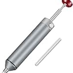 Serplex® Solder Sucker No Clog Aluminum Desoldering Pump, Soldering Tools with Powerful Vacuum Suction for Removal & Repair, Heat Resistant Silicone Suction Nozzle, Replacement Silicone Tube included-image-13