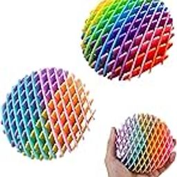 2 Pcs Fidget Toys, Fidget Toys for Kids, Sensory Toys Colorful Funny Pocket Fidget Toy Relieves Stress Finger Toys for Kids with-7