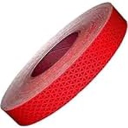 GlowTail 1 Inch (25.4 mm) Width x 10 Meter (32 Feet), High Intensity Warning Retro Reflective Radium Conspicuity Sticker Tape Sheet (Red)-image-18