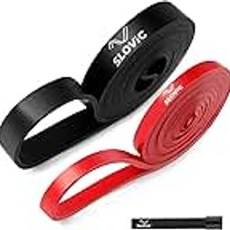SLOVIC Resistance Bands for Men and Women | Resistance Band Set & Exercise Bands for Workout | Resistance Band for Pull Up | Gym Equipment for Home Workout| Natural and Unbreakable Rubber Set of 2-picture-31