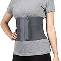 ORANCLE CARE Cotton, Abdominal Belt After Delivery For Tummy Reduction Belly Support Belt, Lower Back Pain Relief Belt, Breathable Belt For Women & Men (Universal (Compatible S, M, L, Xl), Grey)-6