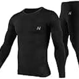 NINQ Men Polyester Spandex Men's Sports Running Set Compression Shirt + Pants Skin-Tight Long Sleeves Quick Dry Fitness Tracksuit Gym Yoga Suits-image-79