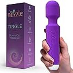 Nuzzle Tingle Personal Massager For Women | Flexible Massage Heads | 28 pulsation modes and adjustable speeds | (Color: Purple)-image-4