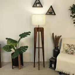 symplify Jet Beige Jute Floor Lamp with Beige Jute Base-picture-13