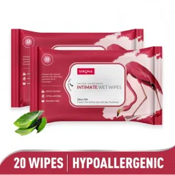 Sirona Natural Intimate Wet Wipes, Balance PH, Hypoallergenic, Protects Against Odour & Irritation-picture-13