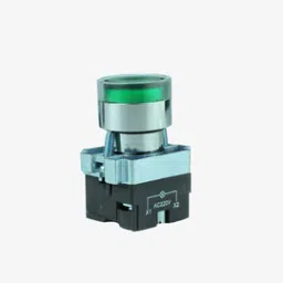 Push Button with Indicator LED - 220VAC GREEN-9