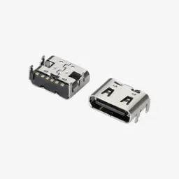 C-Type Female USB Port Plug - 6-Pin SMD SMT Jack Solder Connector-image-7