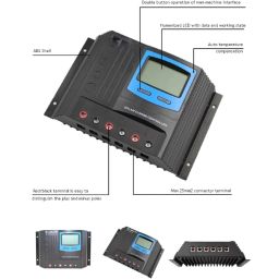 SD2460S-50A Solar Charge Controller 12V/24V Adaptive PV Controller 50 Amp Charge/Discharge Controller Reliable And Efficient Solution - RS5201SD2460S-50A Solar Charge Controller 12V/24V Adaptive PV Controller 50 Amp Charge/Discharge Controller Reliable And Efficient Solution - RS5201 image 4
