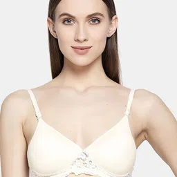 AROUSY Floral Lace Organic Cotton Medium Support Full Coverage Minimizer Bra-58
