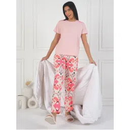 Sweet Dreams Pink Solid T-shirt and Pyjama-picture-19