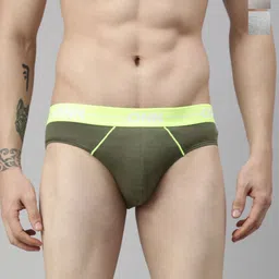 ONN Pack Of 3 Assorted Pure Cotton Ribbed Briefs ONN_262_AST4_3PC-picture-48