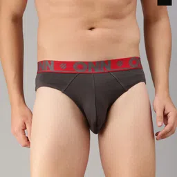 ONN Pack Of 3 Mid-Rise Combed Cotton Basic Briefs ONN_271_AST1_3PC-picture-28