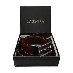 Sassora Men Textured Leather Formal Belt-picture-16