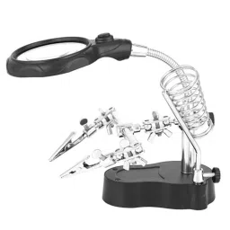 TE-801 Helping Hands Magnifying Repair Stand Soldering Welding Repair Station Adjustable LED Light Magnifier Soldering Welding Station For Electrical Appliances - RS7238TE-801 Helping Hands Magnifying Repair Stand Soldering Welding Repair Station Adjustable LED Light Magnifier Soldering Welding Station For Electrical Appliances - RS7238-11