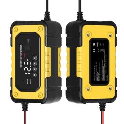 12V/6A Automatic Motorcycle Battery Charger With Pulse Repair & LED Screen Multiple Charging Modes Smart & Automatic Trickle Charger For Lead-Acid Batteries - RS733612V/6A Automatic Motorcycle Battery Charger With Pulse Repair & LED Screen Multiple Charging Modes Smart & Automatic Trickle Charger For Lead-Acid Batteries - RS7336 image 2
