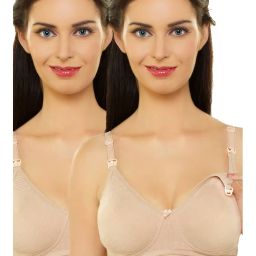 Inner Sense Women's Full Cup Nursing Bra Pack of 2 - Nude-picture-4