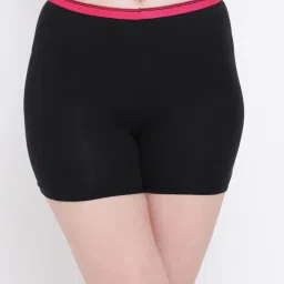 Clovia Cotton Spandex Medium waist Outer elastic Boyleg Panty-picture-1