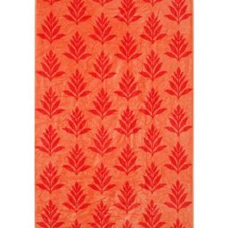 Creeva Botanical Motif Beach Towel Sunset Red-picture-14