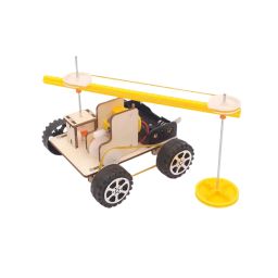 DIY Wooden Sweeping Car Robot Kit DIY Sweeping Educational Robot Kit Create Your Own Robotic Creature Experiment Kit For Project Build Innovative Thinking in Child - RS6374DIY Wooden Sweeping Car Robot Kit DIY Sweeping Educational Robot Kit Create Your Own Robotic Creature Experiment Kit For Project Build Innovative Thinking in Child - RS6374 image 1
