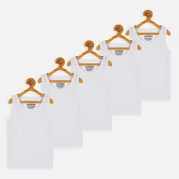 YK X Trampoline Pack Of 5 Boys Cotton Innerwear Vests-image-93