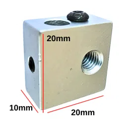 Aluminium Hot End Heating Block MK8 For 3D Printers image 3