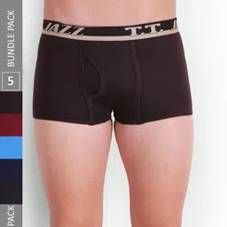 T.T. Men Jazz Mini Pack Of 5 Pure Cotton Trunks JAZ_MINI_P5_MIX1_95-picture-53