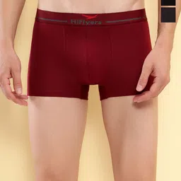HiFlyers Pack Of 3 Mid Rise Odor Free Trunks HF501_PO3_BGM_S-picture-32