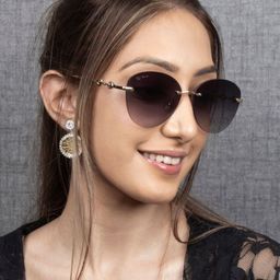 Ted Smith Unisex Grey UV Protected Round Sunglasses SHORSY_C1-Grey-picture-9