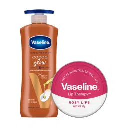 Vaseline Cocoa Glow Serum In Lotion + Rosy Lip Tins Combo-picture-35