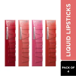 Maybelline New York Superstay Vinyl Ink Liquid Lipstick - Pack of 4-image-12