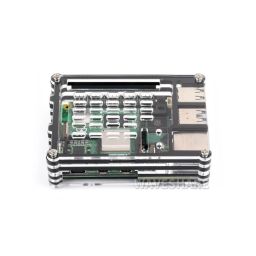 Waveshare Raspberry Pi 5 Transparent & Acrylic Case RPI 5 Active Cooler Supports Acrylic Case For Enhanced Protection & Optimal Cooling - Black - RS8532 Waveshare Raspberry Pi 5 Transparent & Acrylic Case RPI 5 Active Cooler Supports Acrylic Case For Enhanced Protection & Optimal Cooling - Black - RS8532 image 2