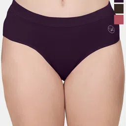 POOJA RAGENEE Pack of 3 Mid-Rise Anti-Odour Hipster Briefs-image-19