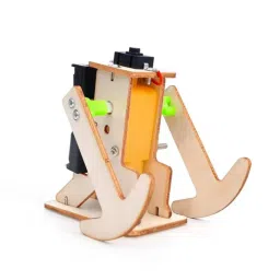DIY Wooden Walking Robot Experimental Stem Kit Toy image 1