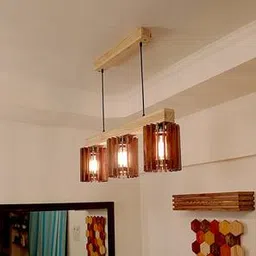 symplify Ventus Beige Solid Wood Cluster Hanging Light-picture-44