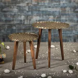 a tiny mistake Syaahi Solid Wood Side Table in Multicolor Finish-picture-18