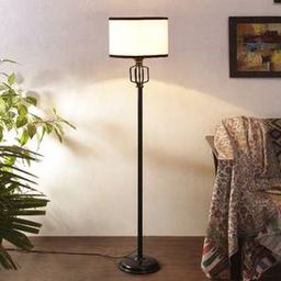 devansh Colt Multicolour Fabric Floor Lamp with Black Iron Base-picture-42