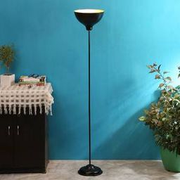 devansh Gannon Beige Metal Floor Lamp with Black Iron Base-picture-5