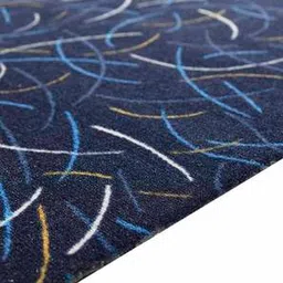 saraswati global Morden Blue Talwar Modern Machine Made Nylon 4 X 6 Feet Carpet-picture-8